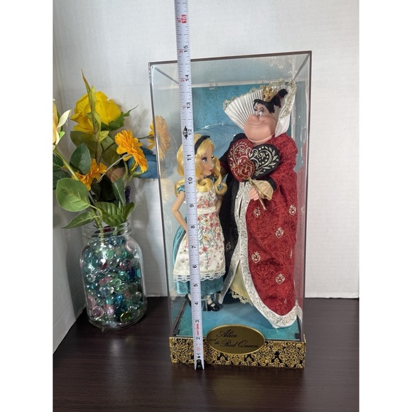 Disney Alice In Wonderland Queen Of Hearts Fairytale Designer Exclusive Doll Set - Picture 6 of 17